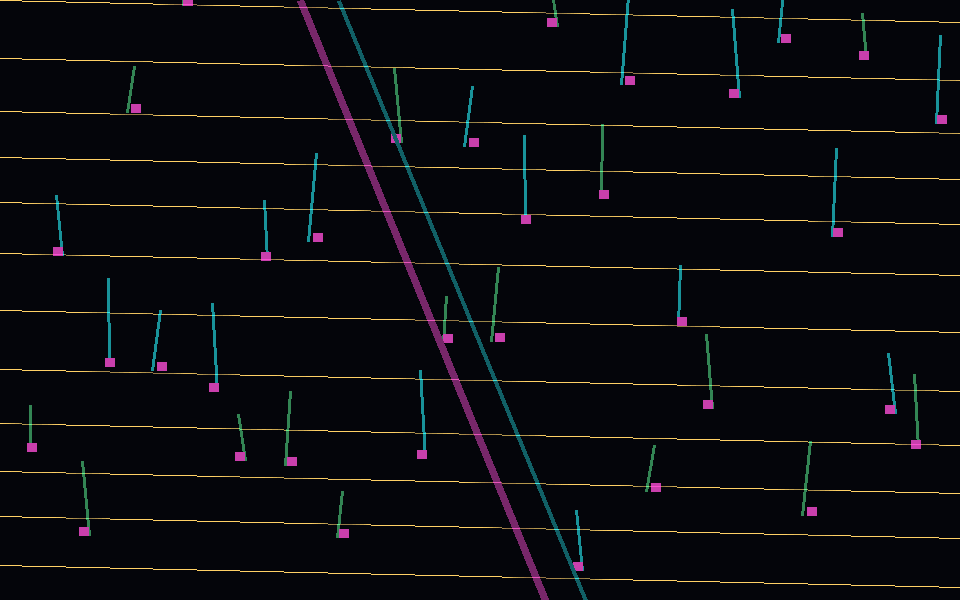 Data rift neon animation